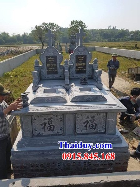 Bán báo giá lăng mộ đôi bằng đá mỹ nghệ đẹp tại Bình Thuận