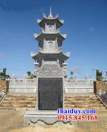 Hình ảnh tháp để hài cốt bằng đá xanh nguyên khối cao cấp đẹp nhất hiện nay tại Ninh Bình