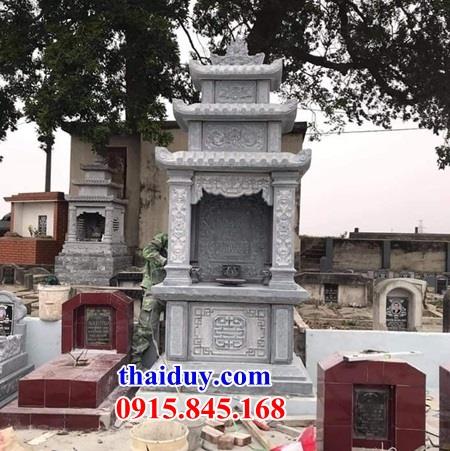 Thiết kế lăng thờ chung nghĩa trang dòng tộc bằng đá tại Cà Mau