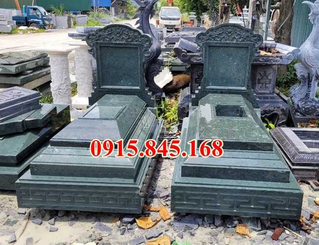 33 Mẫu mộ đá đôi ông bà bố mẹ bán tại Hà Nội - Hải Phòng