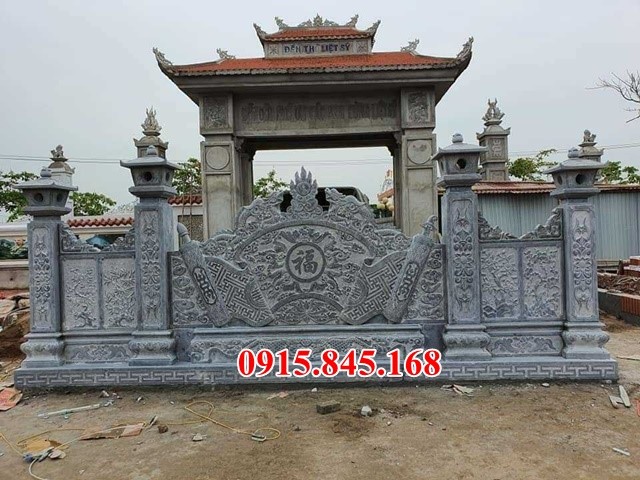 89 Bức bình phong đá khu nghĩa trang  tại Hưng Yên - Hải Dương