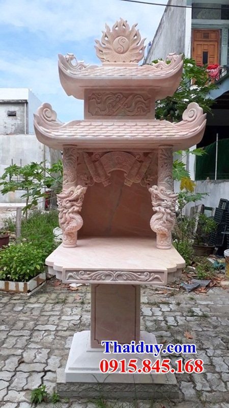 Ban bàn thờ ông thiên nhà linh cột thiên đài bằng đá thiết kế báo giá tại Trà Vinh Ninh Thuận