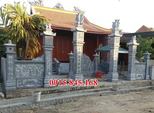 Mẫu Cổng Đá Đẹp - Cổng từ đường gia tiên bằng đá Hà Giang Lào Cai