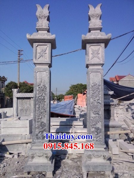 Mẫu Cột đá - Cột Đồng Trụ thiết kế hiện đại