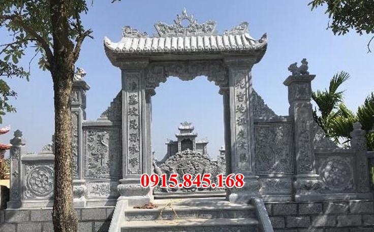 Mẫu cổng đá - Cổng khu lăng mộ đẹp lắp đặt Quảng Bình Quảng Trị