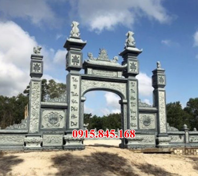 Mẫu cổng đá - Cổng khu lăng mộ đẹp lắp đặt Thừa Thiên Huế Quảng Ngãi