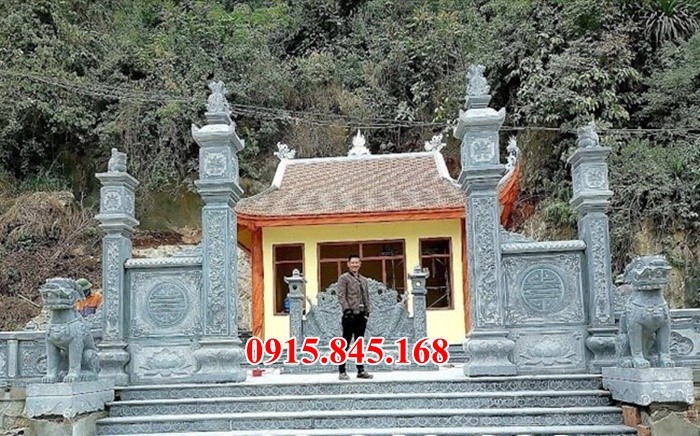Mẫu cổng đá - Cổng nhà thờ gia tiên dòng họ bằng đá khối Đắk Nông Lâm Đồng