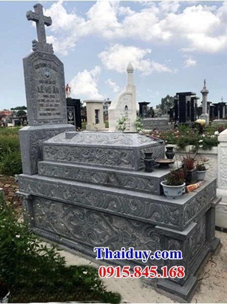 Mẫu kim tĩnh mồ mả mộ đá công giáo đẹp nhất - lăng mộ đá đạo thiên chúa