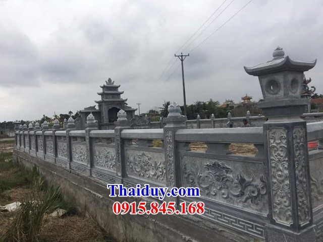 Mẫu lan can tường rào đá - Lăng nhà mồ đẹp nhất 2022 Bình Định Phú Yên