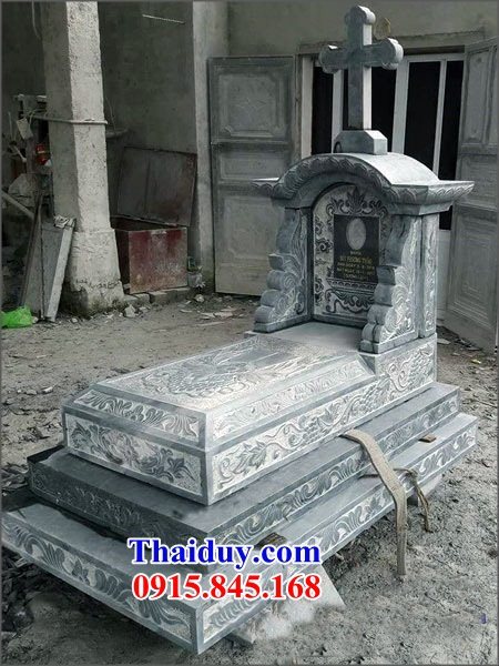 Mẫu mộ đá công giáo tam 3 5 năm cấp đẹp nhất - lăng mộ đạo thiên chúa cao cấp