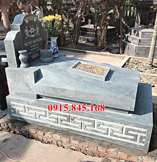 33 Mẫu mộ tam ba 3 cấp đá khối đẹp - lăng mộ bằng đá