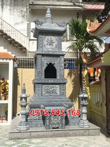 20+ Mẫu mộ tháp đặt tro cốt song thân phu thê đẹp bằng đá