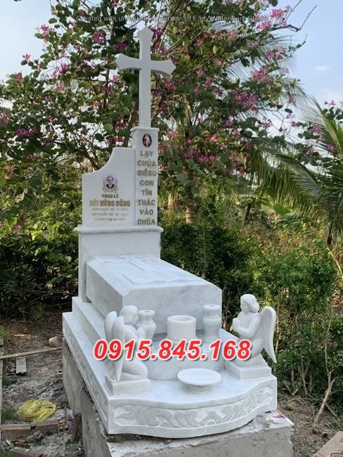 24+ Mẫu mộ đá công giáo đạo thiên chúa cất để tro hài cốt đẹp bán khánh hoà