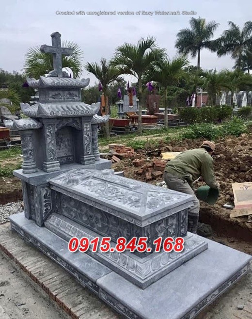 24+ Mẫu mộ đá công giáo đạo thiên chúa thờ tro hài cốt đẹp bán khánh hoà