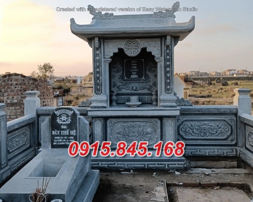 28+ Mẫu mộ đá phu thê cất giữ tro hài cốt - lăng mộ song thân
