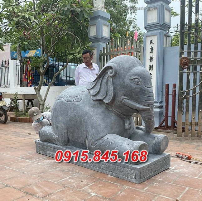 giá bán voi đá tượng voi phục thờ đình đền chùa miếu nhà thờ từ đường