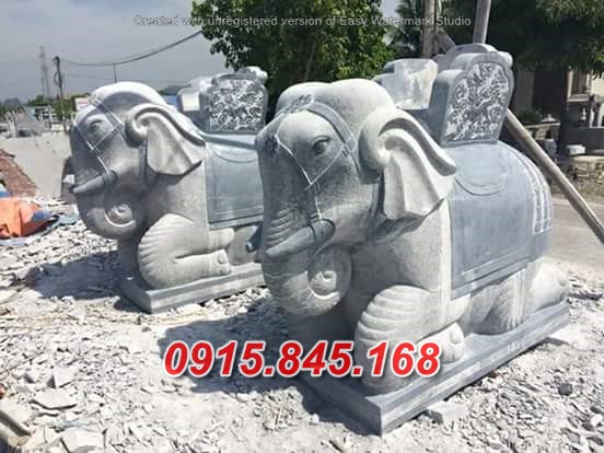 kích thước thiết kế voi đá tượng voi nhà thờ họ từ đường đình chùa
