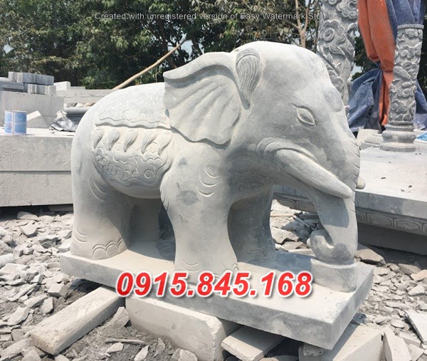 làm xây lắp voi đá tượng voi nhà thờ họ từ đường đình chùa