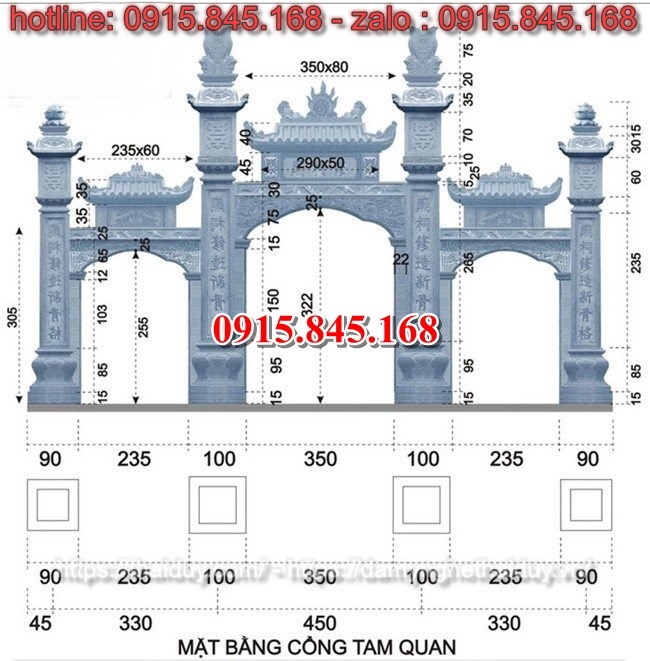 Cao bằng 63+ mẫu cổng đá nhà thờ họ bán 2025