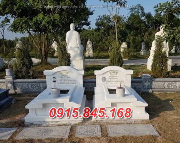 71+ Mẫu mộ đá trắng tự nhiên đẹp - lăng mộ