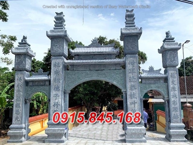Mẫu 29+ cổng đình làng bằng đá đẹp bán