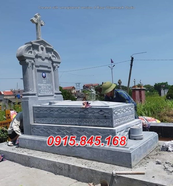 Mẫu 33+ mộ công giáo bằng đá đẹp - lăng mộ