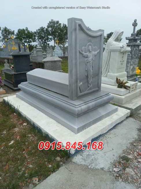Mẫu 33+ mộ công giáo bằng đá trắng đẹp - lăng mộ
