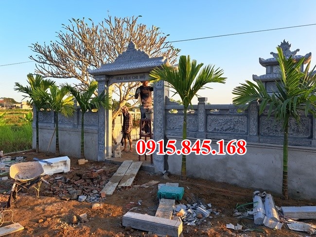 20+ Mẫu bao lan đá ninh bình đẹp - hàng rào bằng đá