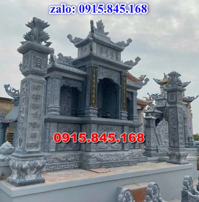 nhà mồ tiền chế, nhà mồ xây làm bằng đá, kích thước nhà mồ, kiểu dáng nhà mồ, nhà mồ có mái che, nhà mồ miền tây, lan can tường bao hàng rào nhà mồ, cuốn thư bức bình phong nhà mồ, nhà mồ để thờ hũ lọ tro cốt đá, nhà mồ ông bà bố mẹ gia đình ba má, mồ mả bằng đá.