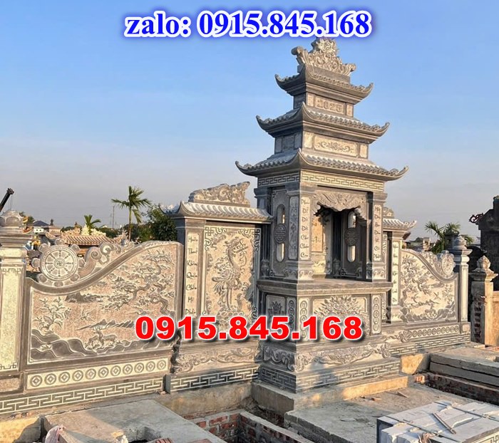 nhà mồ tiền chế, nhà mồ xây làm bằng đá, kích thước nhà mồ, kiểu dáng nhà mồ, nhà mồ có mái che, nhà mồ miền tây, lan can tường bao hàng rào nhà mồ, cuốn thư bức bình phong nhà mồ, nhà mồ để thờ hũ lọ tro cốt đá, nhà mồ ông bà bố mẹ gia đình ba má, mồ mả bằng đá.