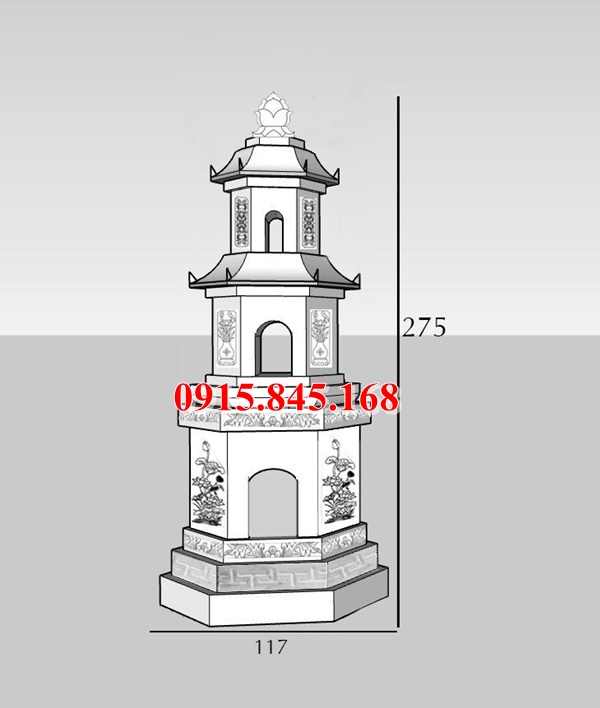 mộ tháp bằng đá đẹp bán điện biên 20252