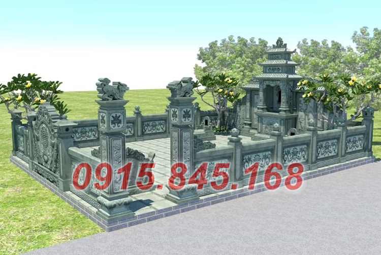 Khu lăng mộ nghĩa trang gia đình - nhà mồ bằng đá