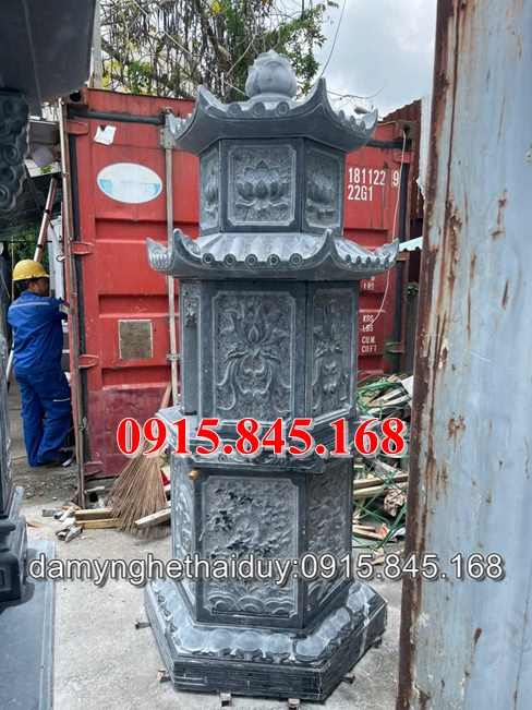 AM391- thờ cần thờ đá xanh để tro cốt
