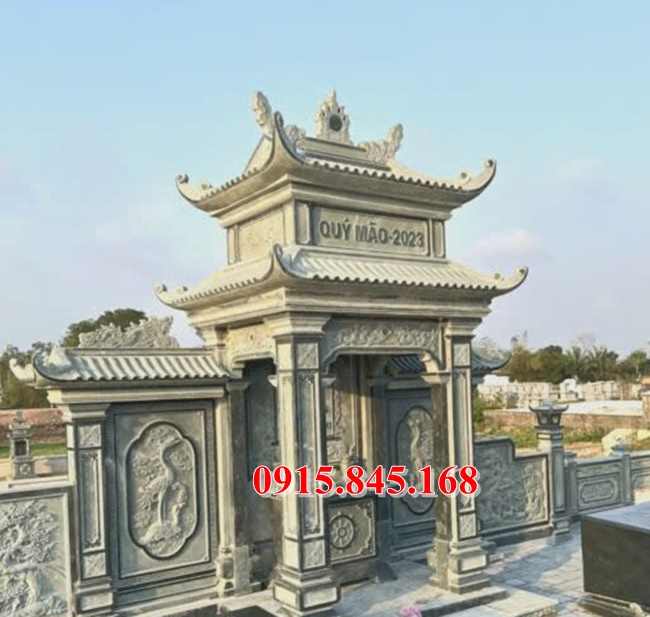 Am35- thờ đá khối xây long an để tro cốt