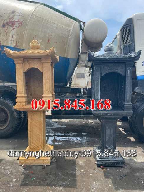 Am38- thờ đồng tháp đá khối để tro cốt