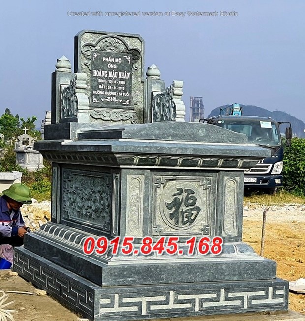 Mẫu 51 mộ đơn giản đá xanh bán tp hồ chí minh - cao cấp giá rẻ