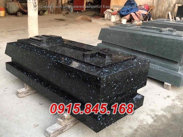 50 Mộ đá hoa cương granite lai châu tam cấp - đôi tam cấp đơn giản