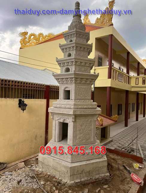 58 bia mộ tháp đá granite mầu đen tây ninh - hoa cương granite xanh đen