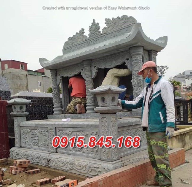 75 đại lý xây mộ đá đôi đơn giản bán gia lai 02