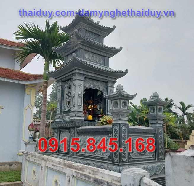 Chi phí xây làm 51 bia mộ đá đẹp hậu giang - đá hoa cương granite xanh đen