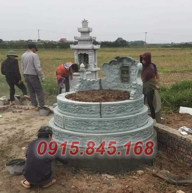 Lâm đồng 100 mẫu mộ đá tròn đẹp xây làm 26.05.2025