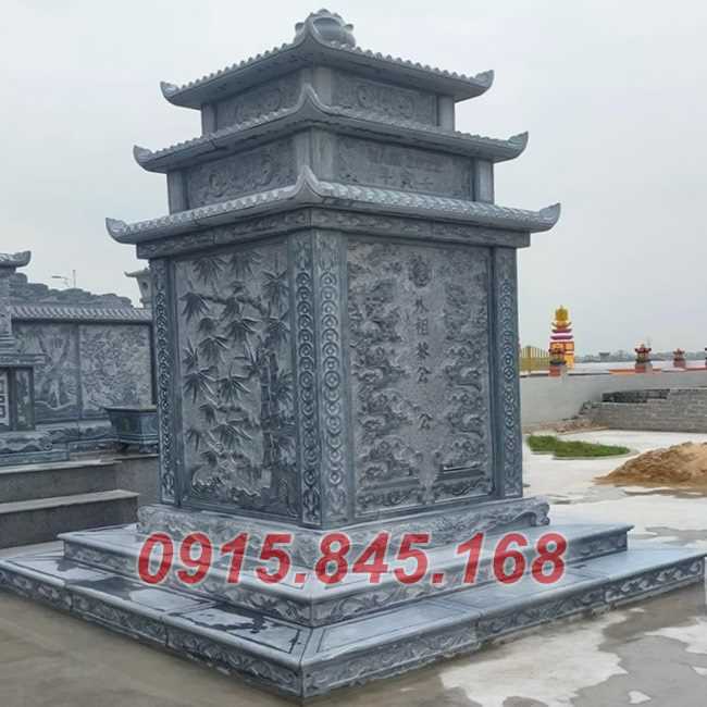 Mẫu 67 mộ đôi đá xanh granite hoa cương bán nam định