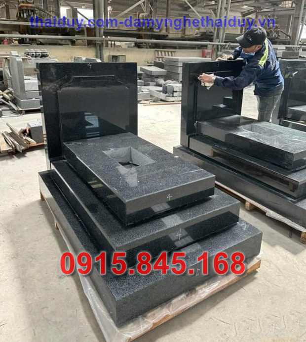 đại lý 47 bia mộ đá hoa cương bán tiền giang - đá hoa cương granite xanh đen