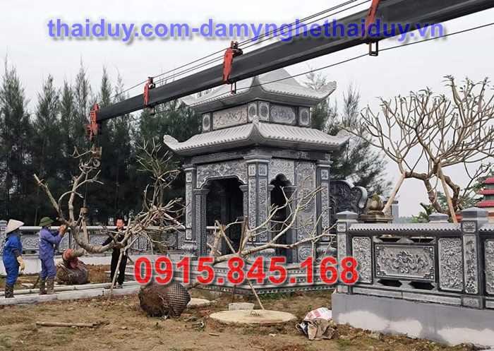 gia lai 66 bia lăng mộ đá granite đơn giản - quây úp chụp đơn giản