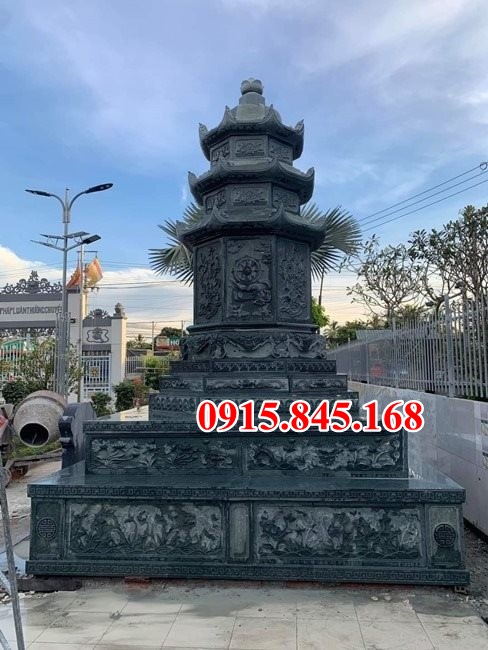 02 Bình dương xây 107 mộ - đá xanh lục lăng bát giác