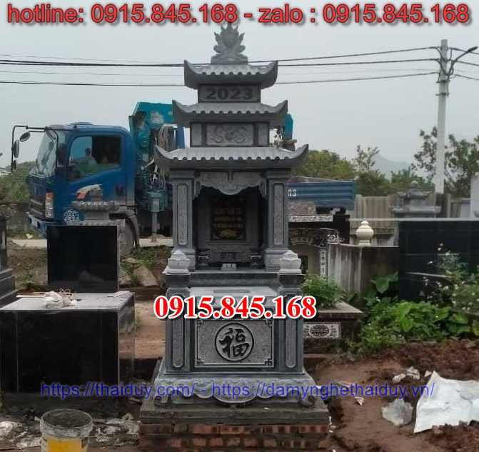 02 đại lý 78 mộ đá xanh có ba mái che bình dương