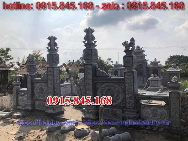 03 Bến tre xây làm 81 mộ đá granite ba mái che