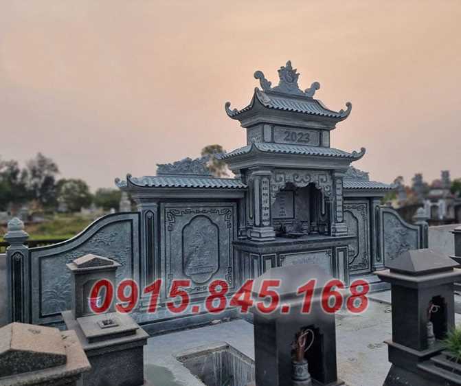 36 Nhà mồ xây bằng đá granite hoa cương bình thuận