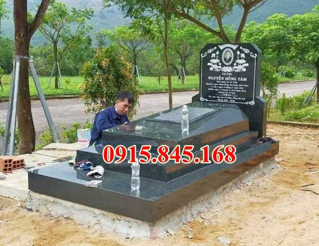 535 - Lăng mộ đá xanh granite bán vĩnh phúc