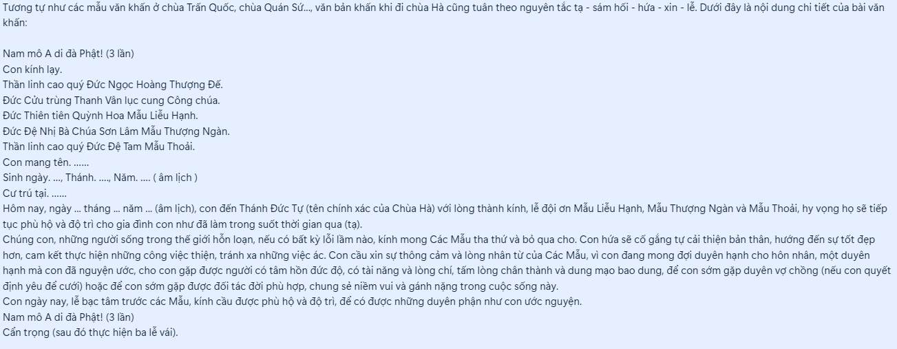 Chùa hà cầu duyên - văn khấn sắm lễ sớ trả tạ ẢNH TẢI VỀ